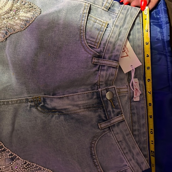 La Ros bling denim shorts small - Picture 5 of 9